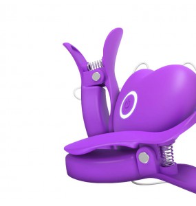 Taiwan OMYSKY - Vibrating Nipple Clip Massager (Chargeable - Purple)